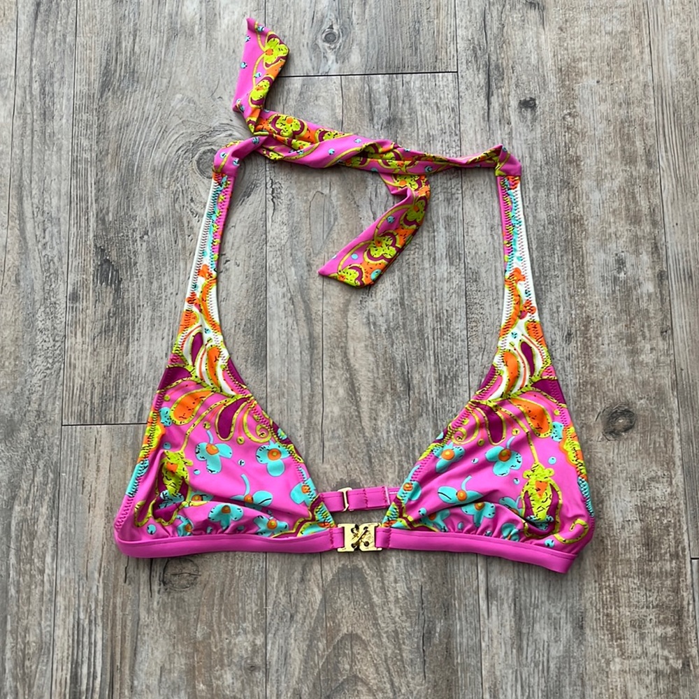 Trina Turk Halter Tie Bikini Top